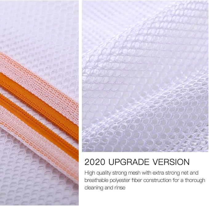 Kimmama Laundry Bags Mesh Wash Bag, Lingerie Bags for Washing Delicates, Net Washer Sack with Zipper, Dryer Pouch for Cleaning and Drying Cloths, Garment, Sweater, Bra, Pant, Sock, Toys, Scarf