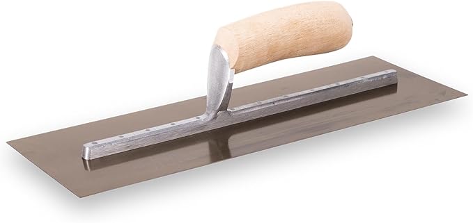 MARSHALLTOWN Curry Style Trowel, 14x5 Inches, Ideal for Plastering and EIFS, Made in the USA, 103CST