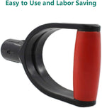 Plastic Shovel Grip Handle Replacement,ULIFESTAR U Shaped Snow Shovel Replacement Handle,32mm/1.26'' Inner Diameter Digging Raking Tool Replacement Spade Handles for Lawn Garden Spade Fork Shovel