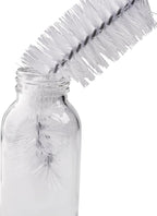Long Bottle Brush, 17 in Bendable Cleaner Brushes for Cleaning Neck Beer Bottles, Wine, Baby Bottles, Water Bottles, Tumblers, Flask, Bird Feeder, Vase, Pipes and Brewing Supplies Black + White/2Pack