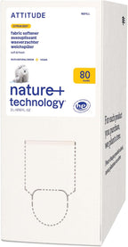 ATTITUDE Liquid Fabric Softener Refill, Plant-Based & Vegan, HE Compatible, Naturally Derived, Citrus Zest Scent, 80 Loads, 67.6 Fl Oz