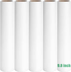 9.8 inch Large Lint Roller Refills Only, 9.8'' Extra-Wide Lint Roller Refill Pack of 5 Rolls Total 300 Sheets for Pet Hair Remover Home Floor Carpet Clothing Sofa Cleaning (9.8'' Wide)