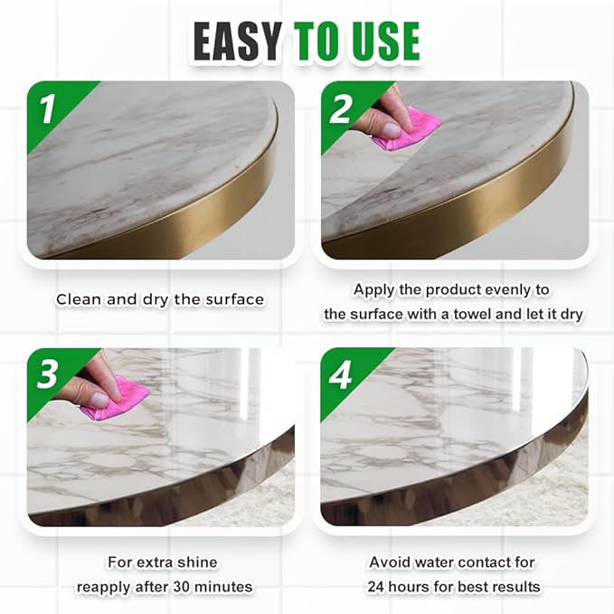 Nano Crystal Coating Agent For Tile & Furniture, 2026 New Granite Countertop Cleaner and Sealer with Protection, Quartz Marble Stone Polish Cleaner for Permanent Hold & Shine Effect Fast Drying (1Pcs)