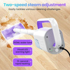 Steam Mop, All-in-One Powerful Handheld Steam Cleaner with 2 Levels Steam Mode, 350ML Tank, 23FT Cord, Quick-Heating Steam Mop Cleaner for Home and Floor Carpet Kitchen Bath Cleaning