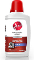 Hoover Oxy Portable Spot Cleaner Solution, 32 oz., Fresh Air Scent, Portable Cleaning Solution, Removes Tough Colored Stains from Carpet and Upholstery, Designed for Hoover CleanSlate Spot Cleaners