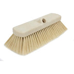 SPARTA 41278EC25 Flo-Thru Plastic Wall Scrub Brush, Equipment Brush With Soft Nylex Bristles For Industrial Kitchens, Hospitals, Commercial Cleaning, 4 Inches, Tan