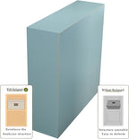 9-Cube Storage Shelf Bookcase - Wooden 3-Tier Floor Standing Open Bookshelf for Home and Office, Display Cabinet, Light Blue