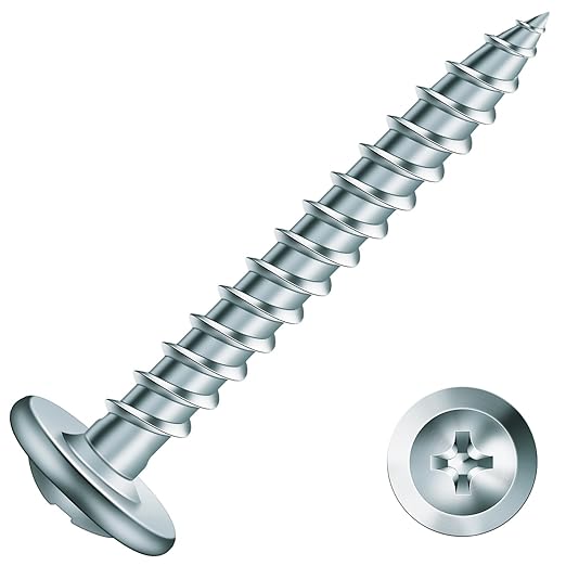#8 x 1-1/4" Wood Screw 500Pcs Alloy Steel Standard Thread Truss Head Fast Self Tapping by SG TZH