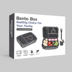 Amathley Bento Box Adult Lunch Box Kids,Lunch Containers for Adults/Kids/Toddler,5 Compartments Bento Lunch Box with Sauce Vontainers,Microwave & Dishwasher & Freezer Safe,BPA-Free (Dark Gray)