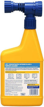 Zep Hose-End Outdoor Cleaner - 32 Ounces - U49910 - Great for Outdoor Glass and Surfaces