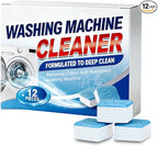 Washing Machine Cleaner Tablets, Deep Cleaning Descaler for Front & Top Load Washers, Clean Inside Drum and Laundry Tub Seal (1 box)