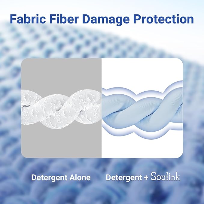 Soulink Fabric Softener Sheets for Washing Machine, No Plastic Jug Soap Strips, Alternative to Fabric Softener Liquid and Pods, Fresh Linen Scent, Up to 240 Loads