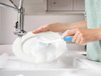 Dish Brush with Handle, Firm & Stiff Bristles Dish Scrubber for Pots, Pans & Sink Cleaning, 2 Pack