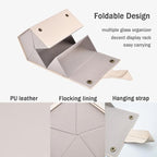 Kenpal Sunglasses Storage Organizer Holder Foldable Travel Case with 5 Slot Compartments for Multiple Glasses