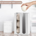 Magnetic Dryer Ball Holder for Laundry Room,Iron Dryer Ball Dispenser for Laundry Storage Container,Laundry Dryer Balls Organizer,Magnetic Dryer Ball Basket,Laundry Room Organizer,White(No Balls)