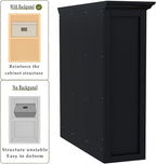 Cube Storage Bookcase with Base - Wooden 3 Tiers Floor Standing Open Shelf Cabinet for Home and Office, 9-Cube Lattice Bookshelf, Black