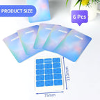 Universal Flying Insect Trap Refills - 6Pcs Indoor Fly Trap Glue Cards NO Device - Indoor Plug-in Fly Trap Refills for OSVDO Fly Traps(6 Multicolor Refills)