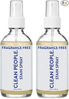 The Clean People Stain Remover Spray - Simple, Clean Ingredients - Laundry Spot Treatment for Food, Pet & Baby Stains - Boosted with Enzymes - Fabric Safe - 4oz (2 Pack)