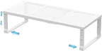 Expandable Spice Rack & Kitchen Cabinet Organizer - Stackable, Adjustable Shelves for Cabinets, Countertops, Cupboards & Pantries(1 Pack/Large/White)