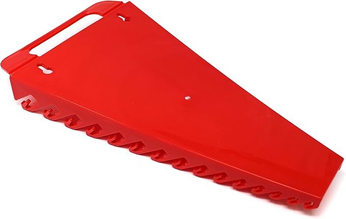 JSP Manufacturing 15-Tool Gripper Wrench Organizer Tray Kit - 2 Plastic Portable Gripper Tray Holders… (4 Piece Kit, Red & Blue)