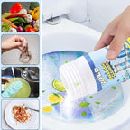 Foaming Sink & Drain Cleaner Powder, 2026 Upgraded Fast-Acting Pipe Declogger for Kitchen Bathroom Shower Toilet, Powerful Rapid Foam Drain Opener for Hair Grease & Odor Removal (5pcs)