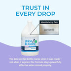 KINZUA ENVIRONMENTAL Urine B-Gone, Professional Enzyme Odor Eliminator & Pet Stain Remover, Human, Cat & Dog Urine Cleaner, Effective on Laundry, Carpets & More, Lavender Scent, 1 Gallon
