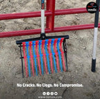 Wave Fork by VERSZA Farm & Ranch| Manure Fork Replacement Head| Durable TINES That Don't Break ! (Color RED Blue)
