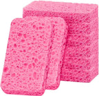 36 - Pack Non-Scratch Scrub Sponges - Sponges for Dishes and Washing Dishes, Cleaning Sponges for Kitchen Home and More（Pink）