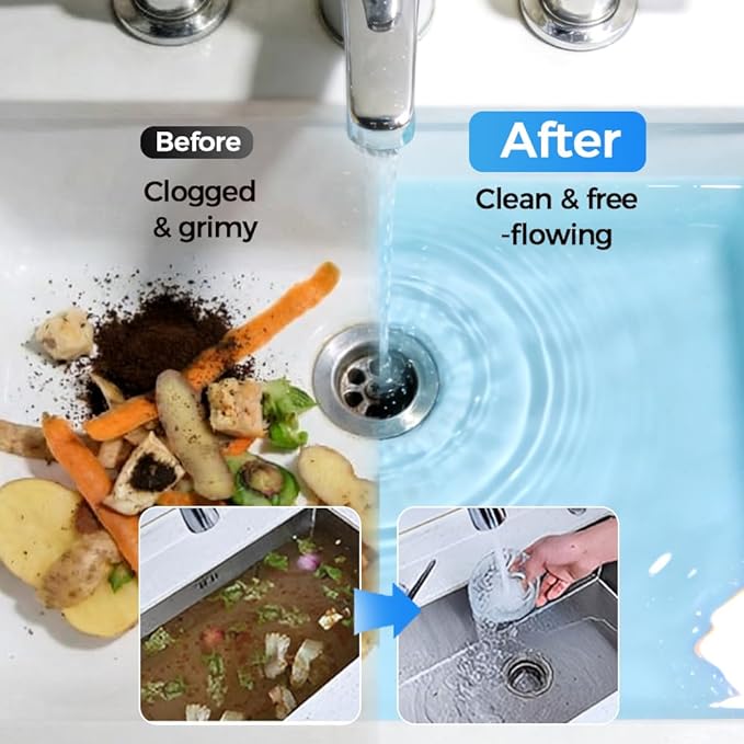Strong Drain Cleaner for Kitchen, 2026 New Pipeline Dredging Agent, Fast Acting Drain Clog Remover for Home, Powerful Grease Dissolver for Bathroom, Pipe Cleaning Solution for Homeowner (2pcs)