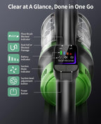 SunSare Cordless Vacuum Cleaner, 50KPa 600W 65Mins Vacuum Cleaner for Home, V-Anti-Tangle Stick Vacuum with Scented Tablet, Upgraded dust Emptying Cup, Vacuum Cordless for Pet Hair/Carpet/Floors