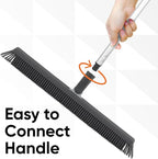Superio 16"" Slim Silicone Salon Broom - Carpet Rake for Liquid, Human Hair, and Pet Hair, and Fur Space Saving and Easy to Wash, 12811274