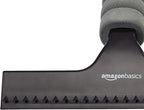 Amazon Basics All-Purpose Window Squeegee with Handle for Car Windshield, Shower, Glass, Mirror Cleaning, Silicone Rubber Blade, Streak-Free Results, Lightweight, Black, 8-inch