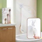 New Foot Brush with Adjustable Long Handle, 3-in-1 Foot Scrubber for Wet or Dry Brushing, 10.2’’- 27.5’’ Foot Scrub Brush for Senior, Pregnant, Disabled, or Injured, Gift-Box Packed(White)