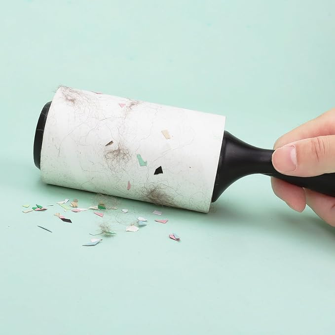 4 inch Lint Roller Refills Only for Scotch Brite Lint Roller Pet Hair Pickup Extra Sticky 90 Sheets per Refill 6 Pack - 540 Easy-Tear Adhesive Sheets Total (Inside Dia. 1 3/4 inch)