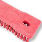 SPARTA Comfort Grip Scrub Brush Hand Brush for Bathroom, Kitchens, Countertop, Plastic, 8 Inches, Red