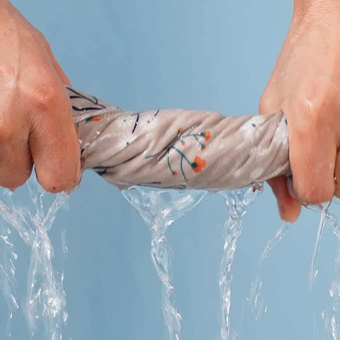 Reusable Dishcloths Kitchen Towels Cotton: 30 Packs 10X10 Washable Roll Paperless Paper Towels Absorbent Dishcloths Set Dish Tea Towel for Kitchen Drying (30Daisy, 10×10")