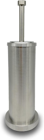 Brushed Nickel Toilet Bowl Brush with Holder, Durable Bathroom Cleaning Tool, Modern Design for Easy Toilet Maintenance, Bathroom Cleaner Brush for Efficient Cleaning and Hygiene