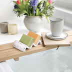 Luxspire Soap Dish, Marble Soap Dish, Self-draining Tray, Soap Holder Saver for Shower, Bathroom, Sink, Kitchen and Countertop - Terrazzo
