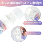 Wall Paint Kit - 2X Concentrated Formula Wall Repair Roller Superior Coverage & No Dripping - Water-Based Touch Up Paint Roller Kit for Remove Graffiti, Stains, Yellowing - 100g, Ivory White