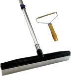 Room Groom PET Carpet Rake Groomer with Telescoping 54 " Adjustable Handle, with Lint Remover Brush Tool, Carpet Brush for Pet Hair and Refreshing Carpets, (Black/Purple)