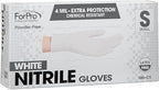 ForPro Disposable Nitrile Gloves, Chemical Resistant, Powder-Free, Latex-Free, Non-Sterile, Food Safe, 4 Mil