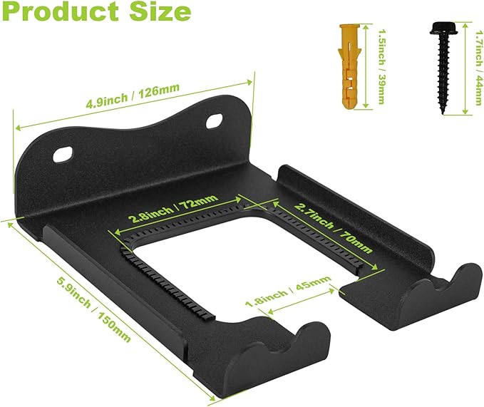 Garage Organizer Trimmer Rack,Garden Power Tool Hanger Weed Whackers Holder Wall Mounted for Grass Trimmer, Hedge Trimmer, Garage Trimmer,Garage Organization Storage Shed Organizer