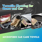 HOMEXCEL Brown Microfiber Cleaning Cloth 12 Pack, 12.5 x 12.5 inch Microfiber Towels for Cars, Ultra Absorbent Car Washing Cloth, Lint Free Streak Free Cleaning Rags for Car, Kitchen, and Window