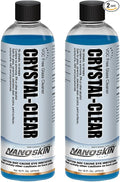 Nanoskin CRYSTAL-CLEAR VOC-Free Glass Cleaner, 32 Oz. Pack (2x16 Oz) - Advanced Eco-Safe, Streak-Free Shine, Multi-Surface Cleaning Solution | For Auto, Home, Office, & Commercial Use | 40:1 Dilution