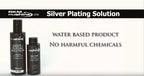 Nushine Silver Plating Solution 1.7 Oz - permanently plate PURE SILVER onto worn silver, brass, copper and bronze (ecofriendly formula)