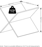 Furinno Cubicle X-Shelf Cube Organizer Insert (Does not fit IKEA Kallax Shelving), Black Dark Oak