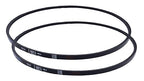 JEENDA 2PCS 3/8" X 43" V-Belts 185476 184354 169790 Compatible with Husqvarna Poulan Craftsman Garden Tillers Lawn Mower