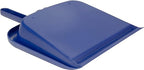 SPARTA Large Handheld Dustpan with Hanging Hole, Heavy-Duty Plastic Dustpan with Wide Lip for Countertops and Surfaces, Plastic, 10 Inches, Blue