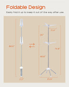 Clothes Drying Rack Foldable, 74.8 inch 2 Tier Laundry Drying Rack with Rotating Clothes Rail for 54 Pieces of Clothes, Space Saving, Indoor, Stainless Steel, White and Silver CDR002W01