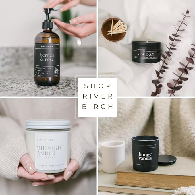 River Birch White Sage + Mint Scented Linen and Room Spray | Home Fragrance | 4 oz Glass Amber Bottle | Luxury Signature Scent | Handmade in Texas